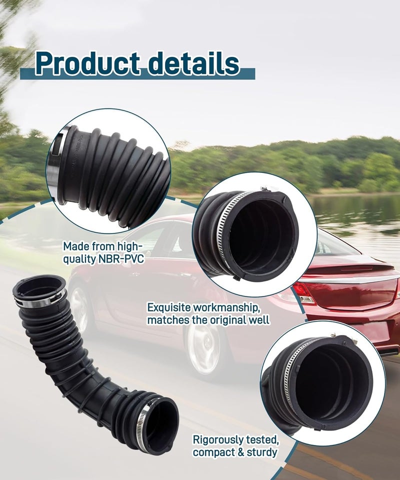 DYYYYD Air Intake Hose (Tube With Clamps) Fits for Buick LaCrosse/Regal 2009-2014/Chevy Malibu 2010-2014,Replacement Part # 22951182-1 Year Warranty - Image 3